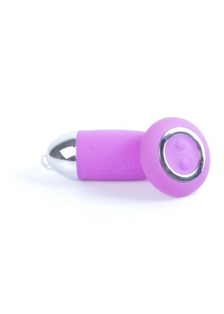 Jajeczko wibracyjne bezprzewodowe z pilotem Boss Series fioletowe 9 cm