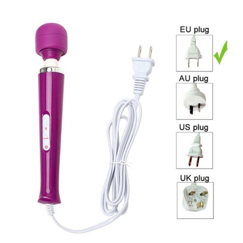 Silikonowy masażer Magic Wand biały 10 funkcji