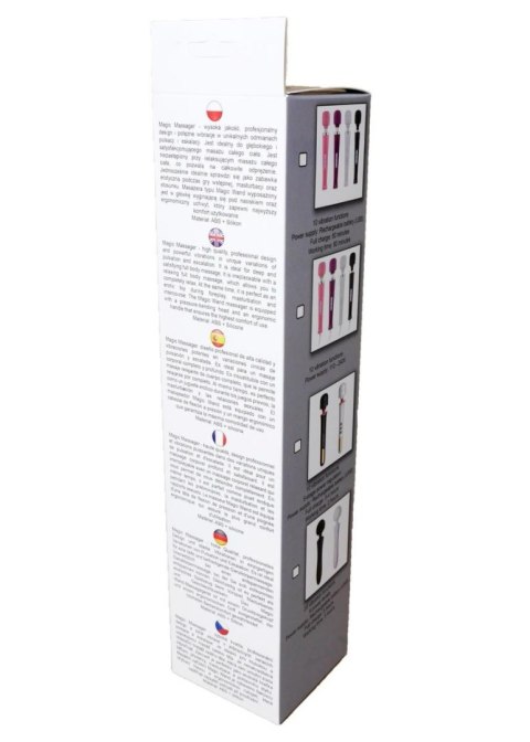 Stymulator łechtaczki Magic Wand silikonowy czarny USB 10 funkcji