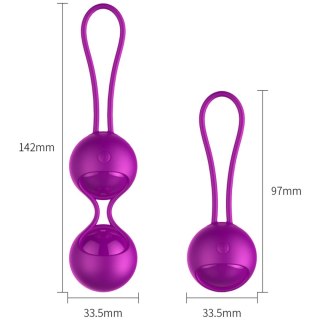 Kulki wibrujące silikonowe Kegel z pilotem USB 10 trybów