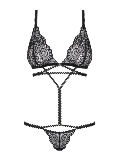 Body koronkowe Obsessive Mixty czarne L/XL