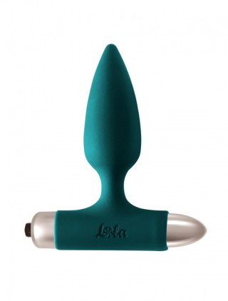 Wibrujący korek analny Lola Toys Glory ciemnozielony 15 cm