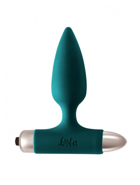 Wibrujący korek analny Lola Toys Glory ciemnozielony 15 cm