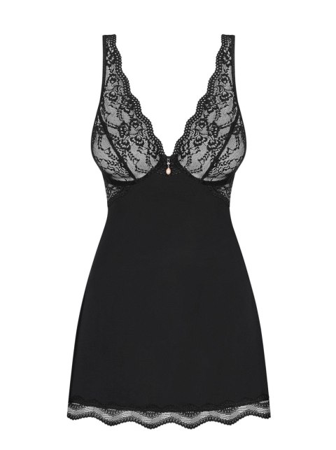 Babydoll Luvae z stringami Obsessive czarne XXL