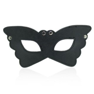 Maska Butterfly czarna ze skóry fetyszowej Toyz4lovers