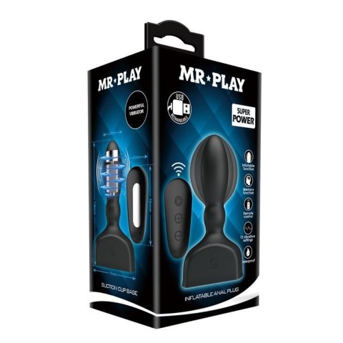 Nadmuchiwany wibrujący korek analny Mr. Play
