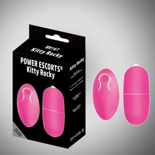 Wibrator jajko Kitty Rocky Power Escorts różowy z pilotem
