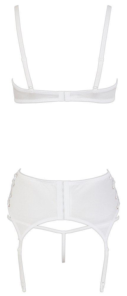 Komplet shelf bra Cottelli Lingerie biały 85C