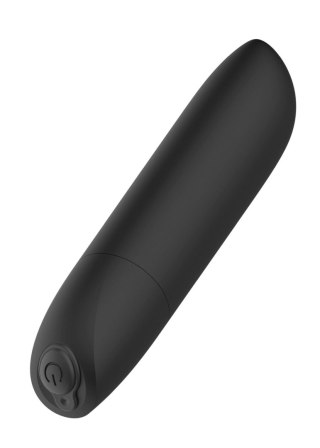 Potężny mini wibrator B Series Magic USB 20 trybów czarny błyszczący