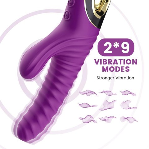 Wibrator punktu G Eternity silikonowy fioletowy USB wodoodporny