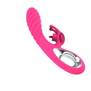 Wibrator króliczek silikonowy Vicky 36 funkcji USB różowy