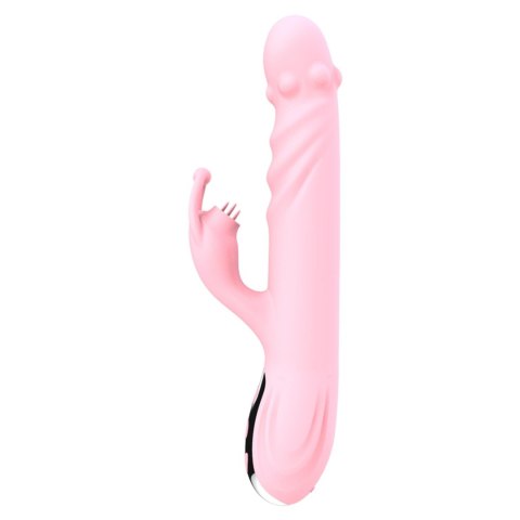 Wibrator z ruchem posuwistym Lyla różowy USB 22 cm