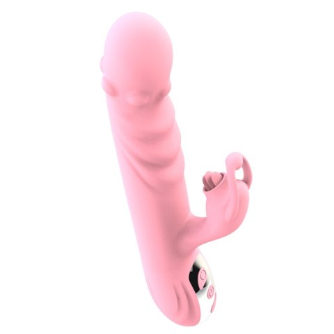 Wibrator z ruchem posuwistym Lyla różowy USB 22 cm