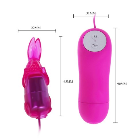 Mini króliczek wibrator Baile Cute Secret 12 funkcji