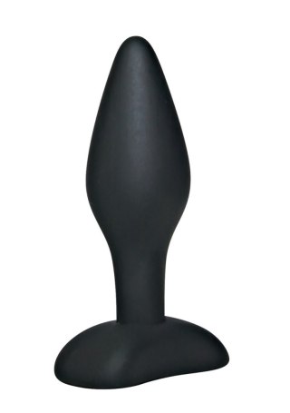 Korek analny silikonowy Black Velvets czarny mały 9 cm