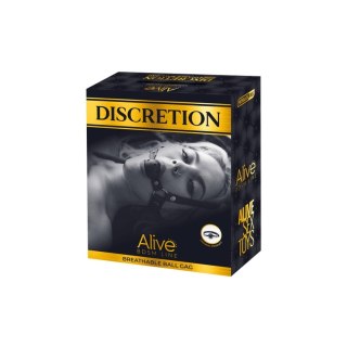 Knebel Discretion Alive czarny z otworami 4,5 cm regulowany