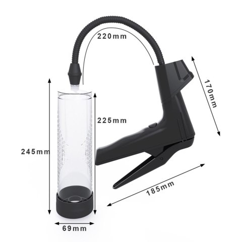 Pompka manualna z wyświetlaczem cyfrowym silikonowa 22 cm B Series Power