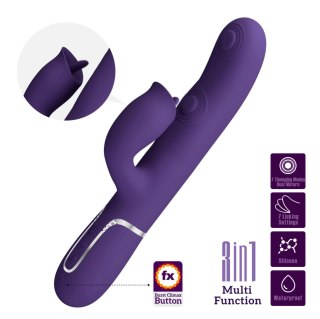 Wibrator króliczek Pretty Love Gigi fioletowy silikonowy USB