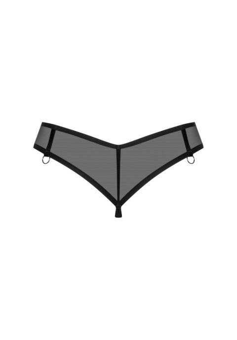 Stringi otwarte Obsessive Glandez czarne XL 2XL