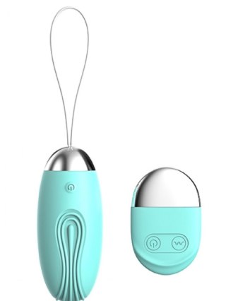 Wibrujące jajko zdalne Argus miętowozielone USB 8 cm