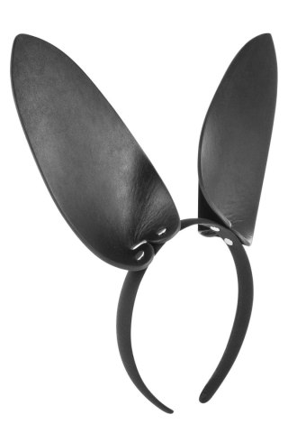 Opaska z uszami króliczymi Fetish Tentation imitacja skóry 19 cm