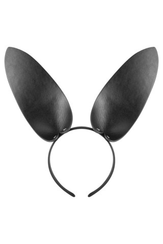 Opaska z uszami króliczymi Fetish Tentation imitacja skóry 19 cm