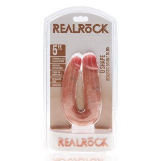 Podwójne dildo RealRock U shaped PVC 13 cm