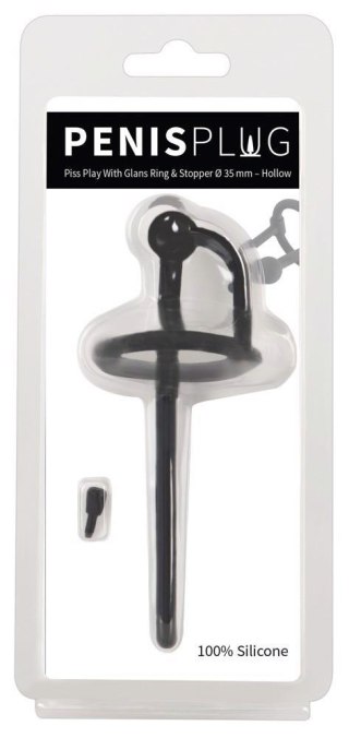 Penis plug silikonowy Penisplug z zatyczką 12,7 cm