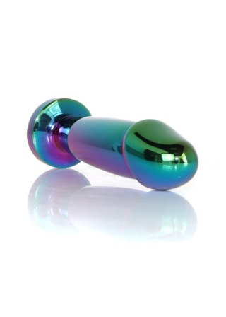Stalowy korek analny penis z diamentem HeavyFun 10 cm
