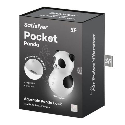 Stymulator łechtaczki Satisfyer Pocket Panda falami ciśnienia