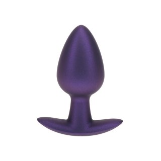 Silikonowy korek analny Ouch! medium metaliczny fiolet 7,9 cm