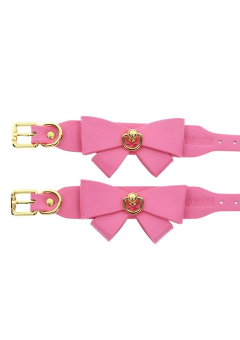Kajdanki Taboom Malibu różowe PU 28 cm