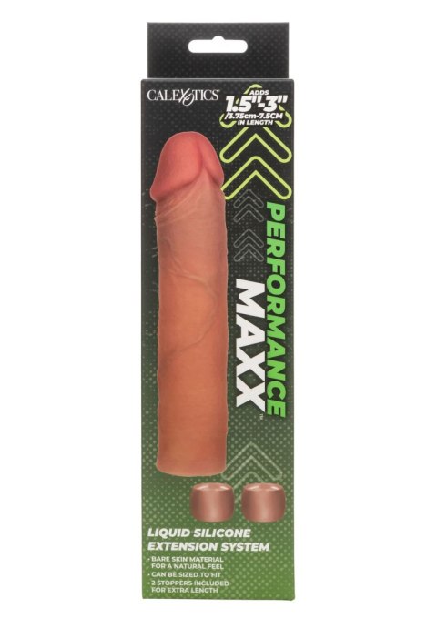 Przedłużka silikonowa Calexotics karmelowa 16 5 cm
