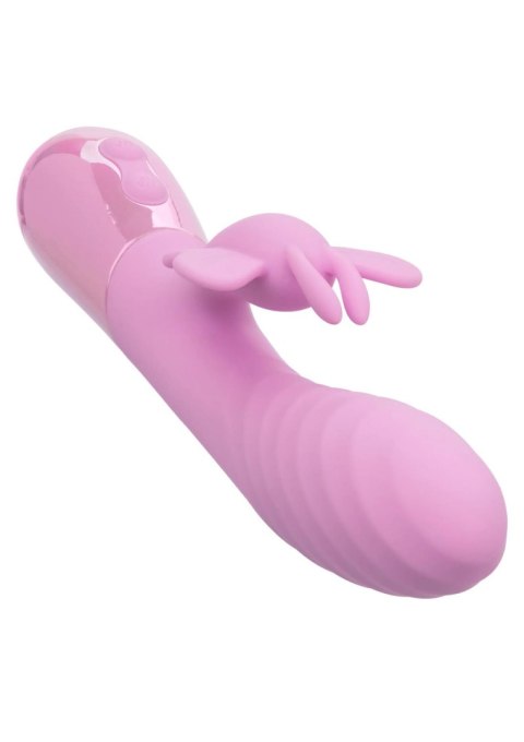 Wibrator króliczek Aura Dual Flutter Calexotics różowy USB 11,5 cm