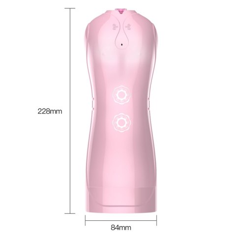 Masturbator waginalny pulsacyjny wibrujący B-Series Fox różowy USB