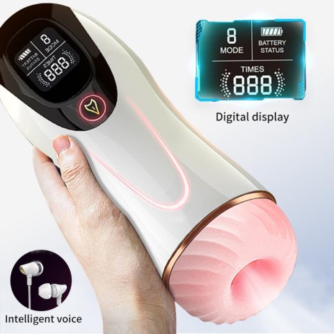 Masturbator wibrujący B Series Fox 8 trybów interaktywny USB
