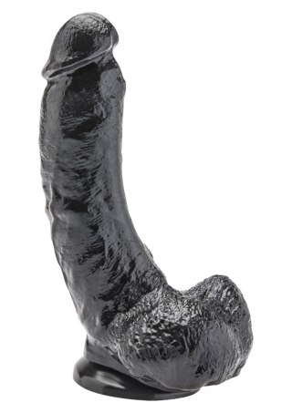 Dildo realistyczne Get Real z jądrami ToyJoy czarne 20 cm