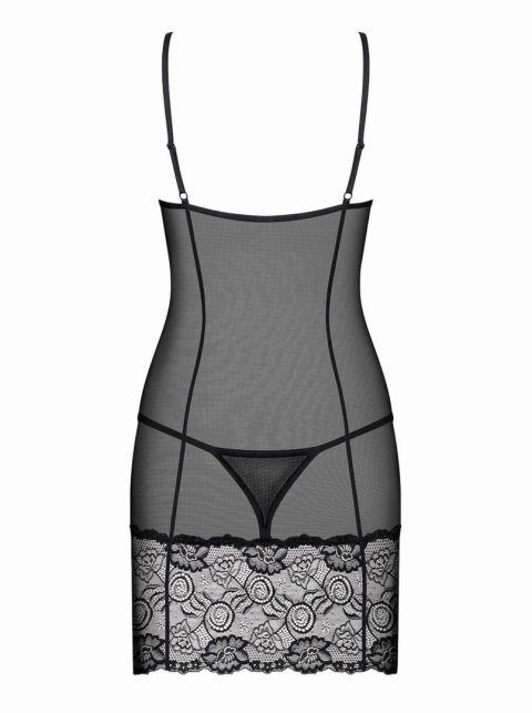 Erotyczna koszulka koronkowa Alluria z stringami Obsessive S/M
