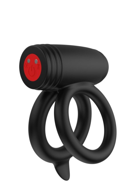 Podwójny pierścień wibrujący Elite Power Twin Hidden Desire 10 trybów
