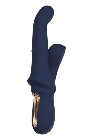 Wibrator króliczek Dreamtoys Iris Duo z kuleczkami niebieski