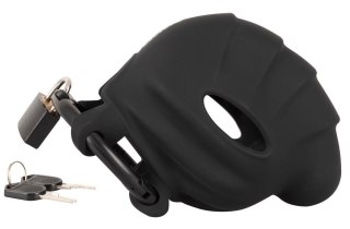 Klatka na penisa i jądra silikonowa Black Velvets 10 cm
