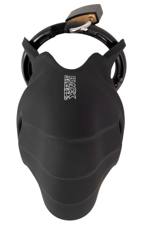 Klatka na penisa i jądra silikonowa Black Velvets 10 cm