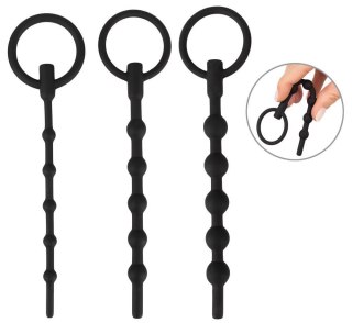 Zestaw 3 silikonowych penis plugów Penisplug 16 cm