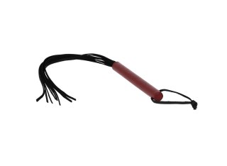 Pejcz mały skórzany Whips czerwony 60 cm
