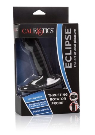 Wibrujący plug analny Eclipse Calexotics czarny 9.5 cm