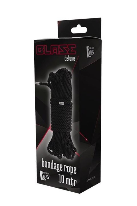 Miękka lina bondage deluxe Dream Toys Blaze czarna 10m
