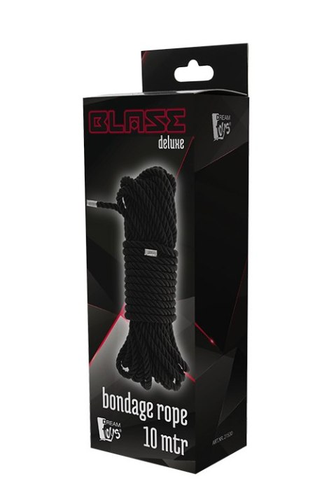 Miękka lina bondage deluxe Dream Toys Blaze czarna 10m
