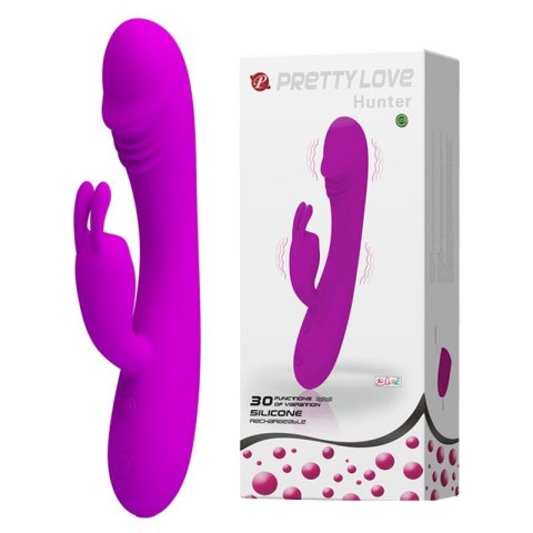 Wibrator króliczek silikonowy Pretty Love Hunter 30 funkcji 17 cm